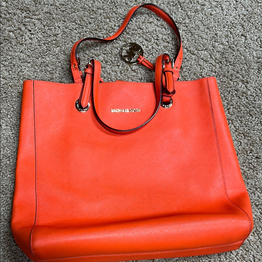 Michael Kors Orange Tote Bag